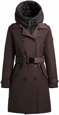 khujo Prechodný kabát 'GORA'  tmavohnedá / čierna