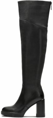 Kazar Čižmy nad koleno  čierna