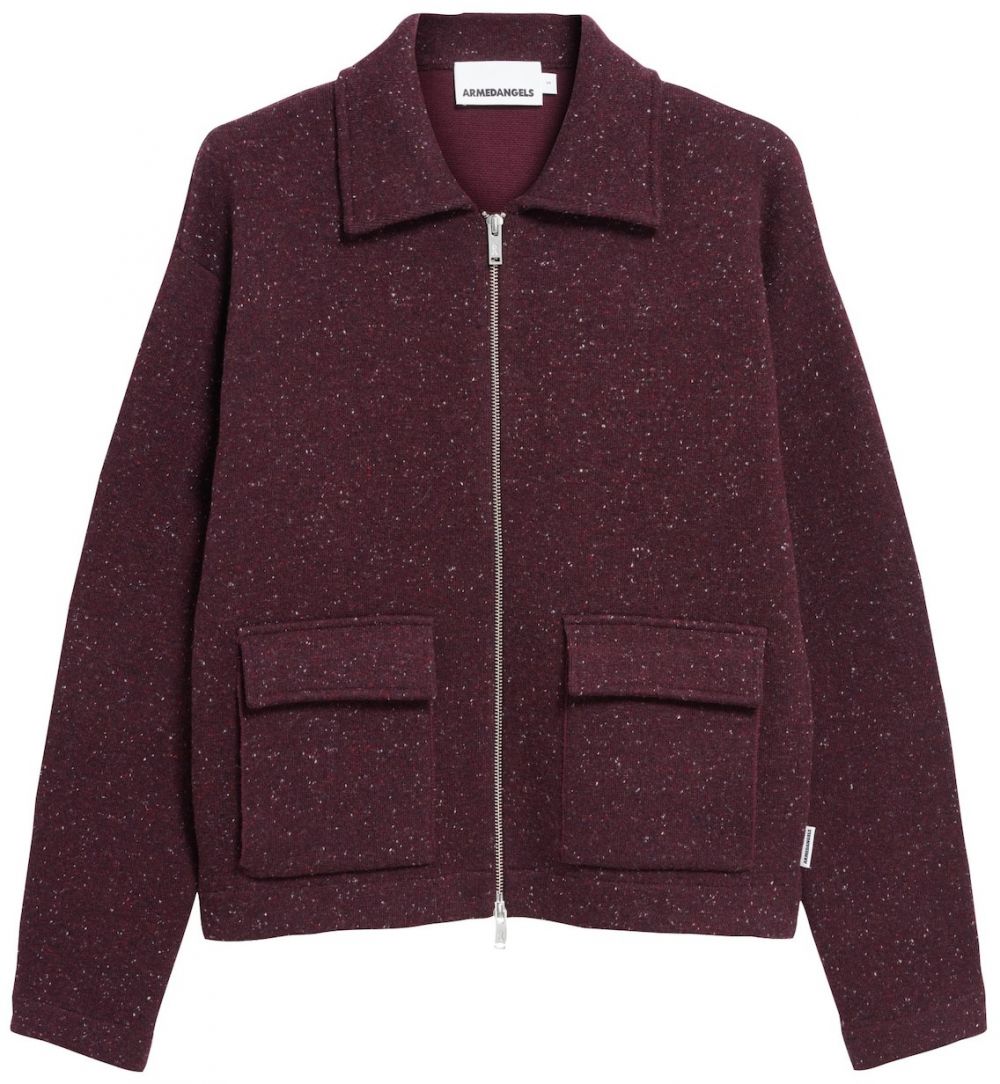 ARMEDANGELS Kardigán  bordová