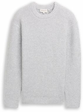 TOM TAILOR Sveter  sivá melírovaná