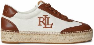 Lauren Ralph Lauren Nízke tenisky 'LUIZE'  hnedá / biela