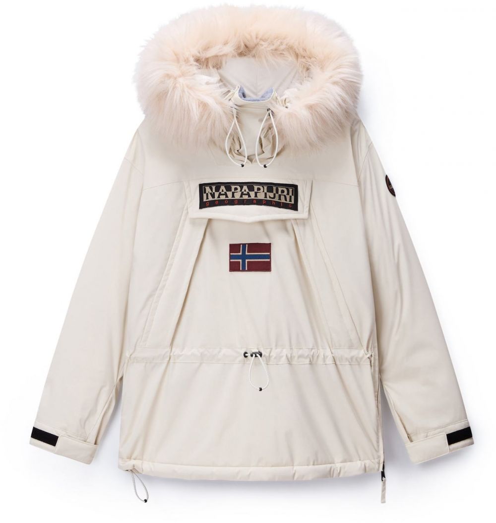 NAPAPIJRI Zimná bunda 'Skidoo 2.0'  béžová / svetlobéžová / burgundská / čierna