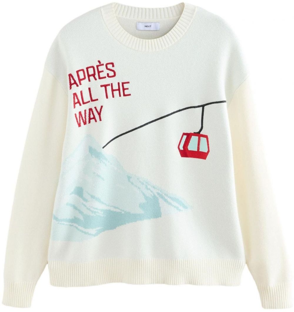 Next Sveter  svetlomodrá / svetlosivá / jasne červená