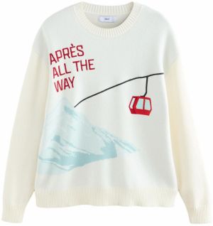 Next Sveter  svetlomodrá / svetlosivá / jasne červená