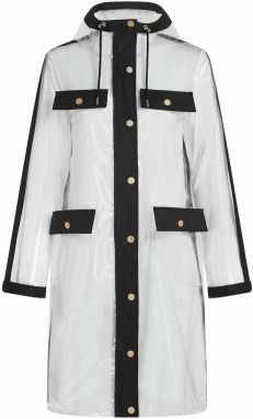 Karl Lagerfeld Funkčný kabát  čierna / priehľadná