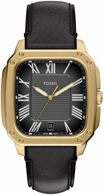 FOSSIL Analógové hodinky 'CROSBY'  zlatá / čierna