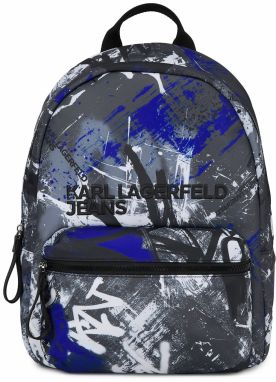 KARL LAGERFELD JEANS Batoh  modrá / čierna / biela