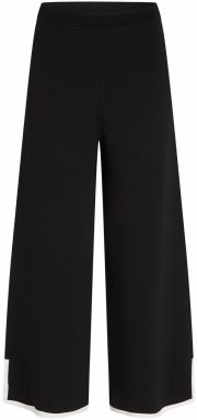 Karl Lagerfeld Nohavice  čierna / biela