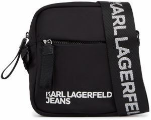 KARL LAGERFELD JEANS Taška cez rameno  čierna / biela