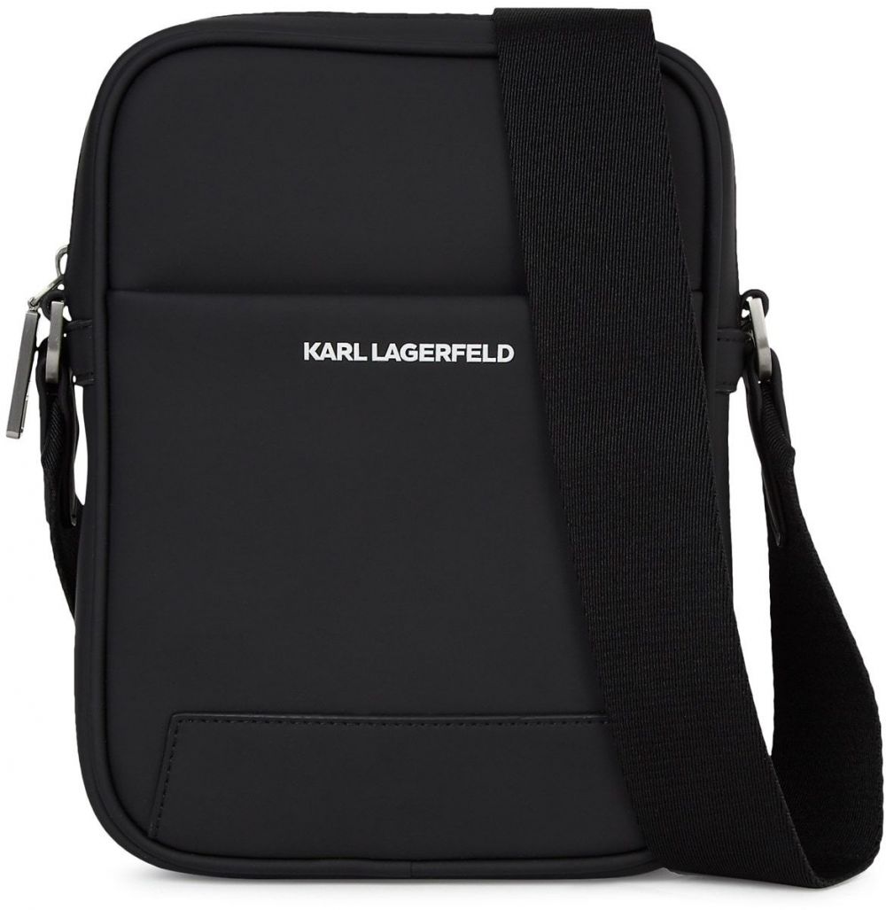 Karl Lagerfeld Taška cez rameno 'Essential'  čierna / biela