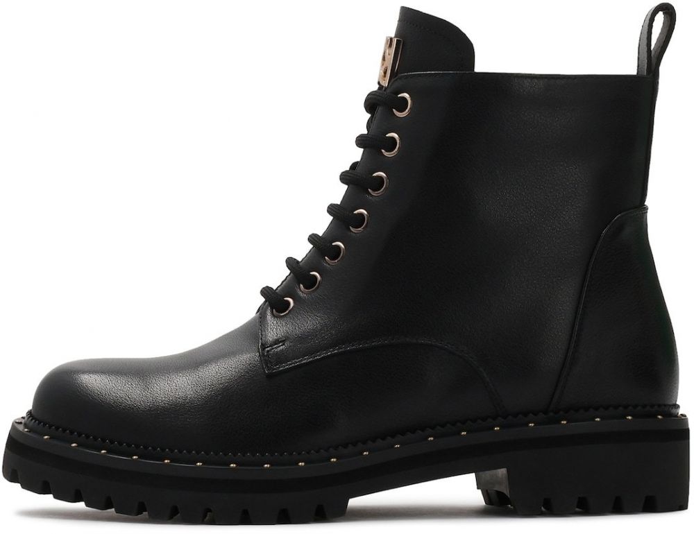 Kazar Šnurovacie členkové čižmy  čierna