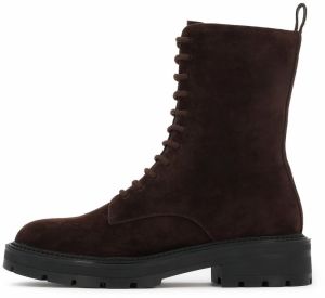 Kazar Šnurovacie členkové čižmy  tmavohnedá