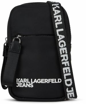 KARL LAGERFELD JEANS Taška cez rameno  čierna / biela