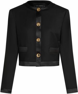 Karl Lagerfeld Prechodná bunda  zlatá / čierna