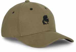 Karl Lagerfeld Čiapka  olivová / čierna