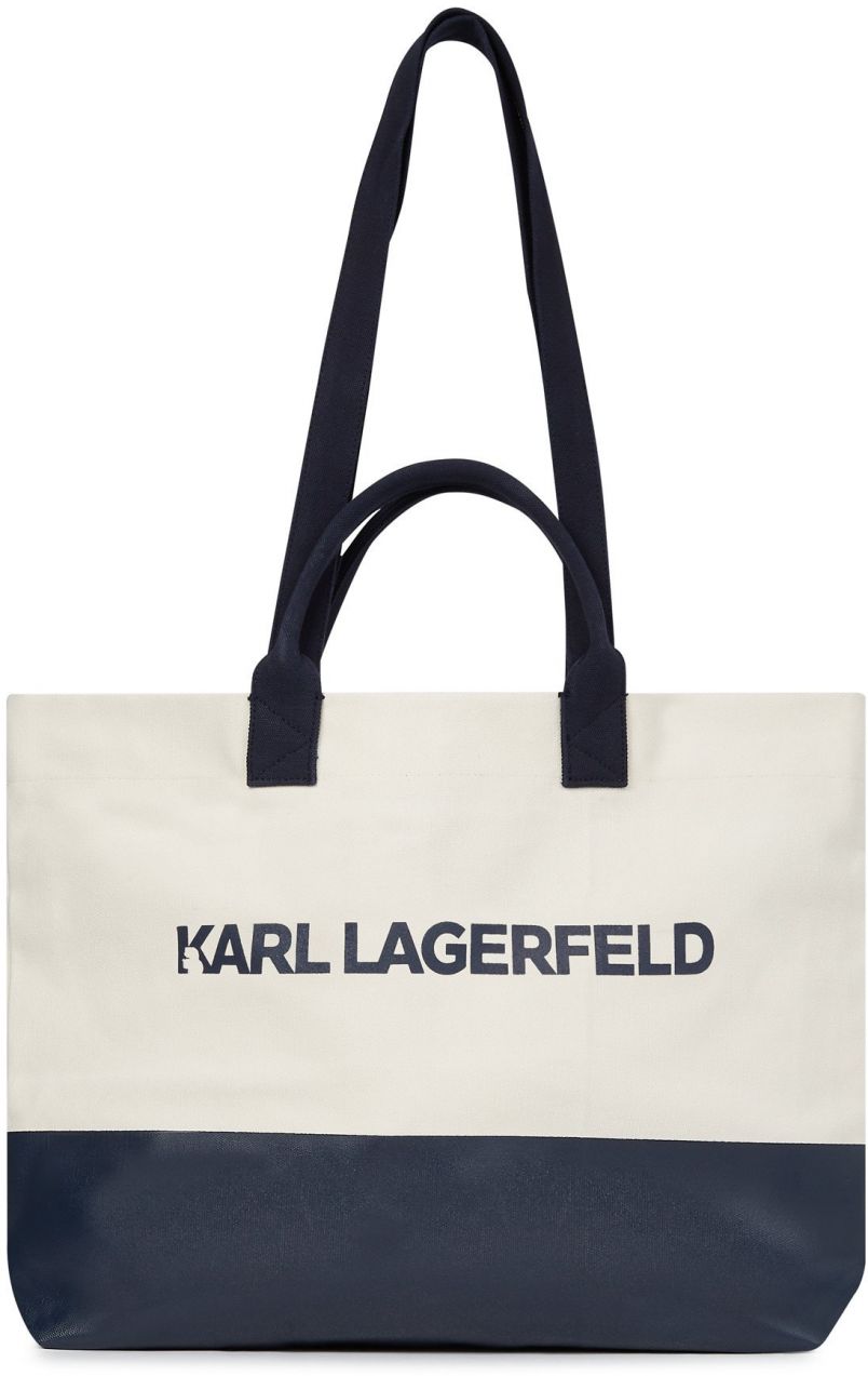 Karl Lagerfeld Shopper  béžová / námornícka modrá