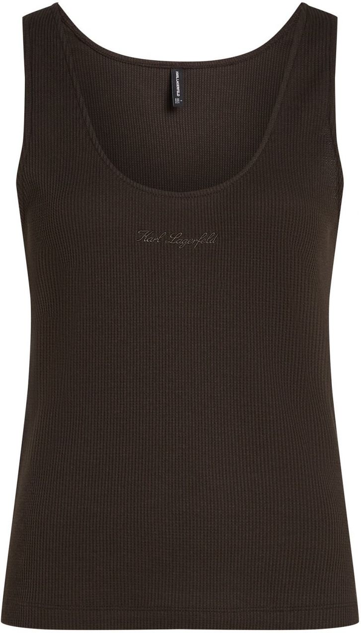Karl Lagerfeld Top  tmavohnedá