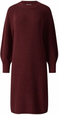 s.Oliver Pletené šaty  bordová