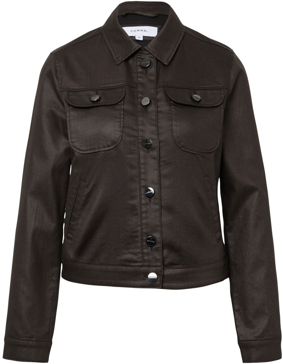 COMMA Prechodná bunda  tmavohnedá