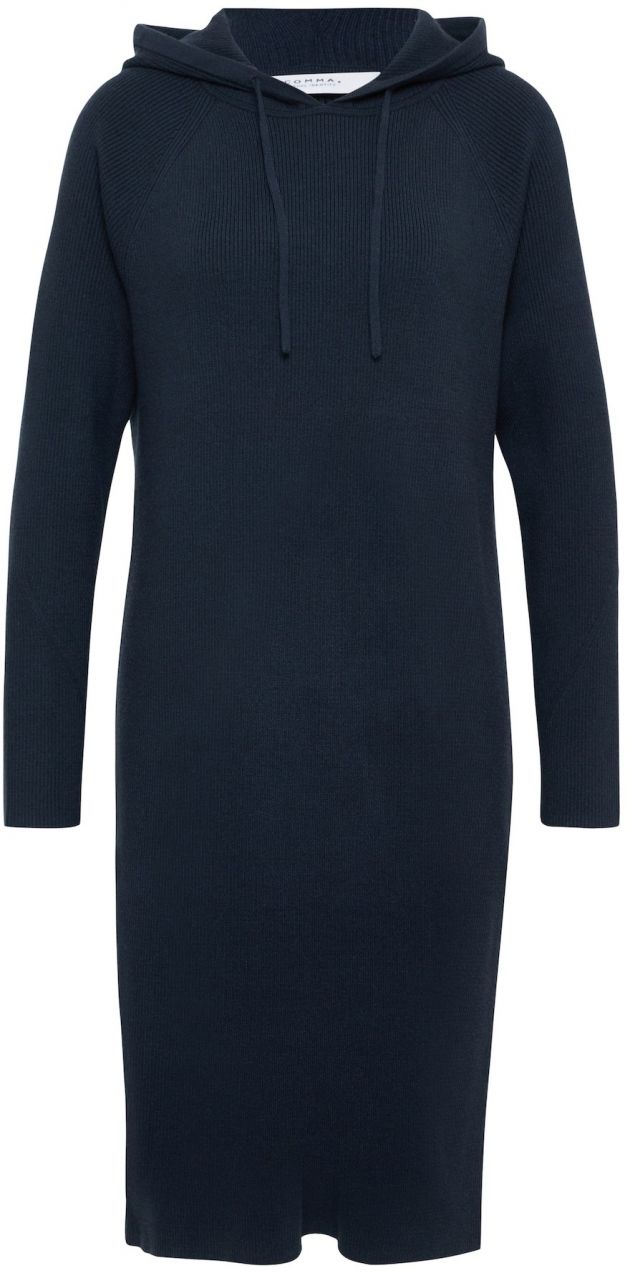 COMMA Pletené šaty  tmavomodrá