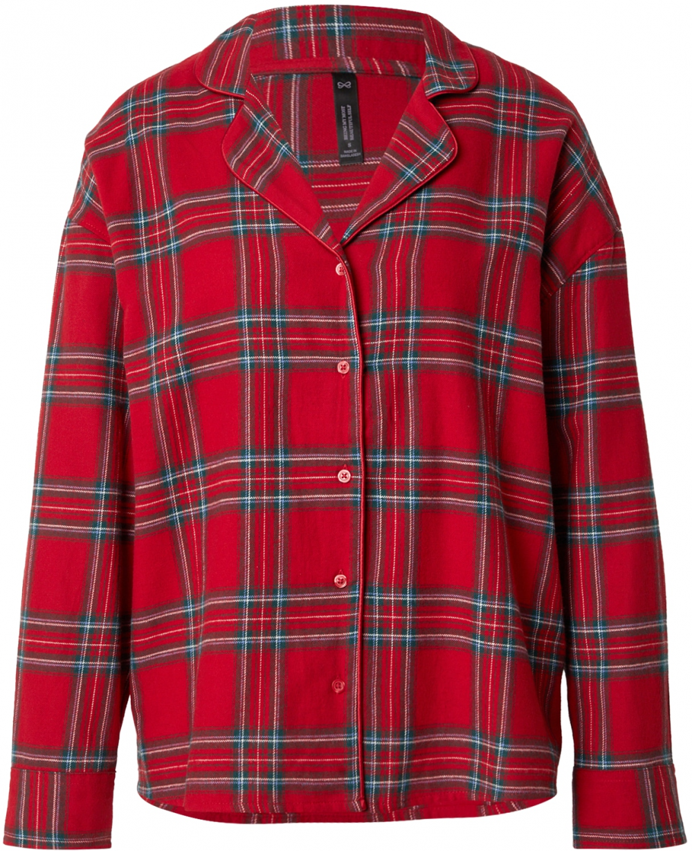 Hunkemöller Tričká na spanie  modrá / červená / biela