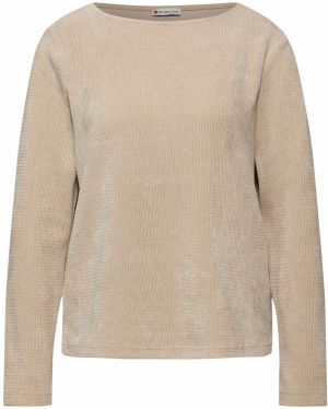 STREET ONE Tričko  piesková