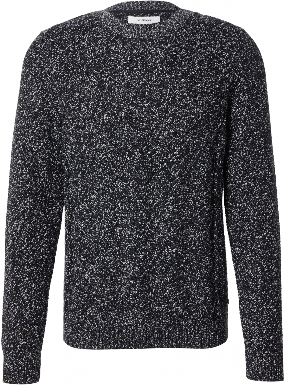 s.Oliver Sveter  čierna melírovaná