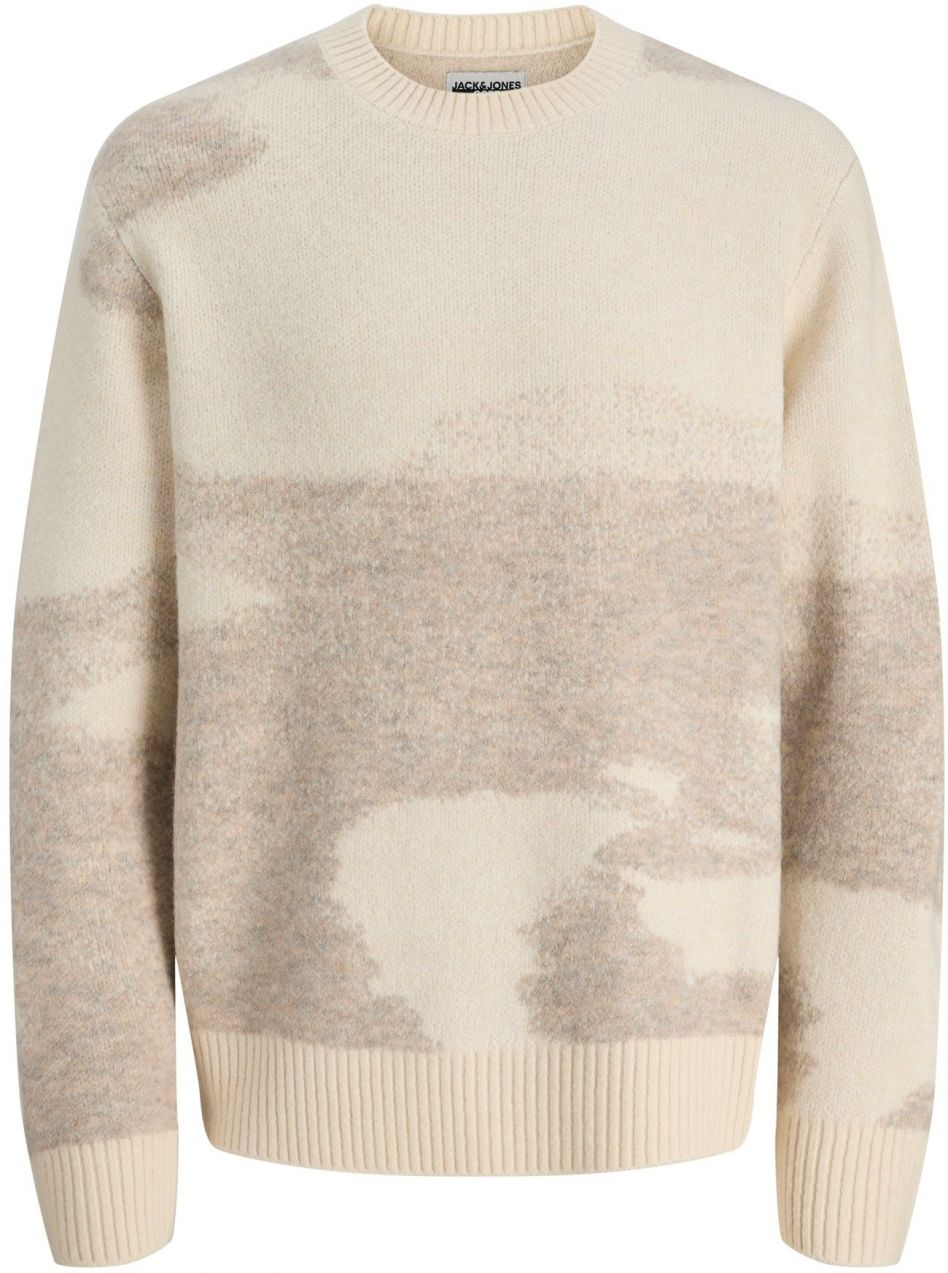 JACK & JONES Sveter 'JCOFlare'  sivá / tmavošedá