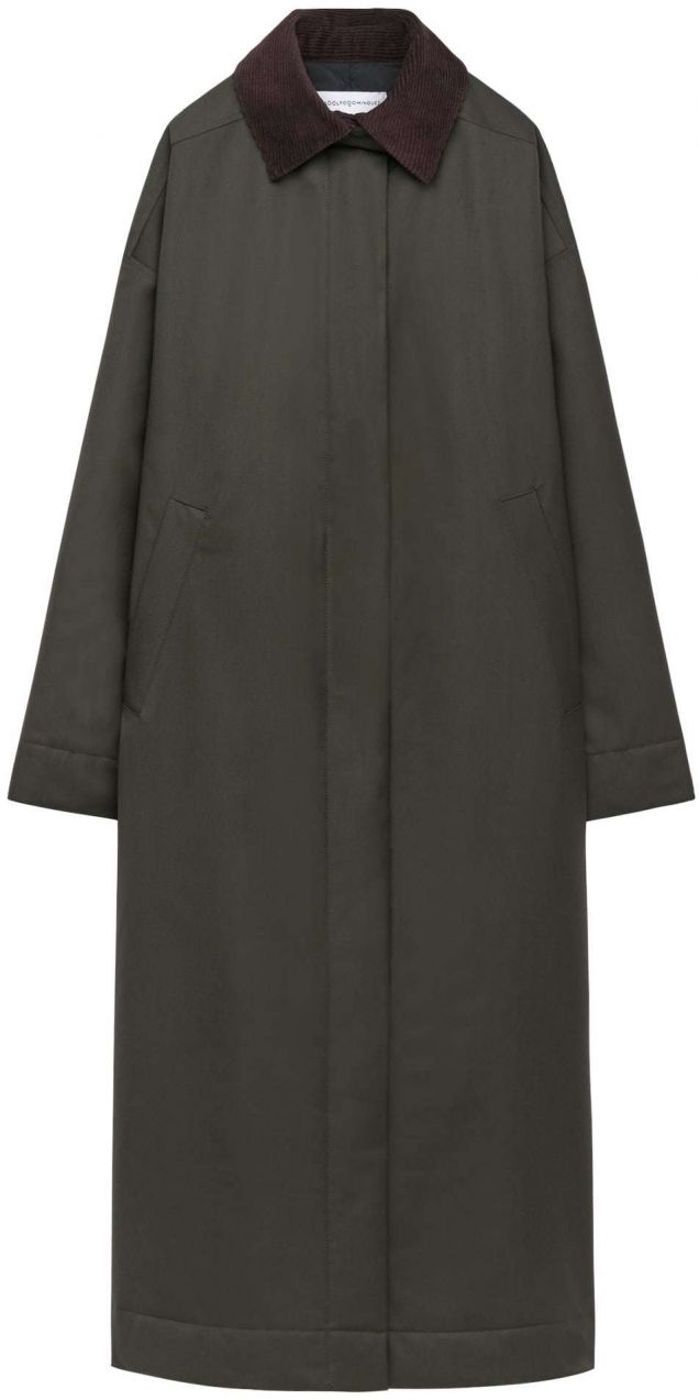 Adolfo Dominguez Prechodný kabát  tmavozelená