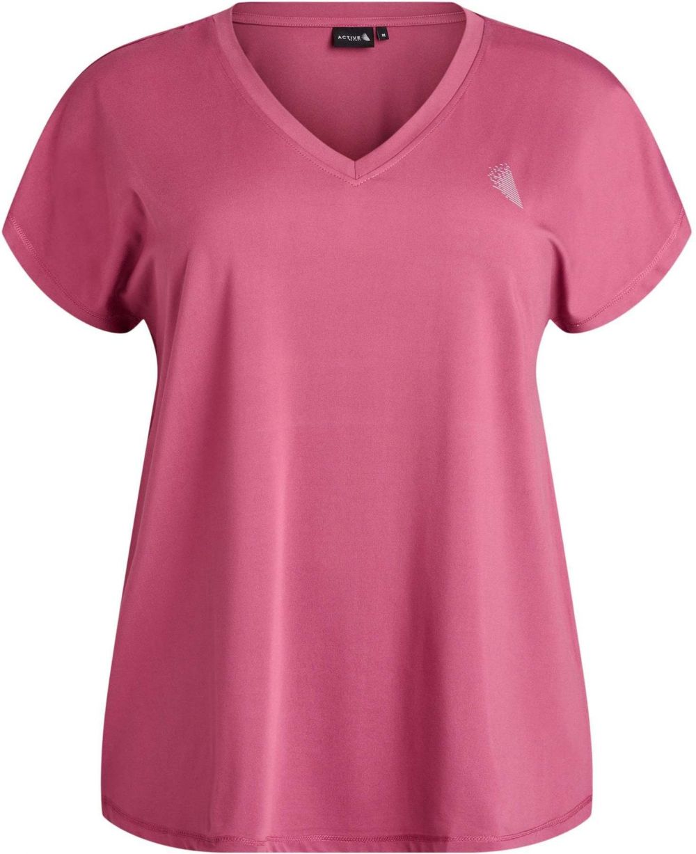 Active by Zizzi Funkčné tričko  červeno-fialová / biela