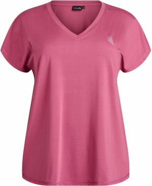 Active by Zizzi Funkčné tričko  červeno-fialová / biela