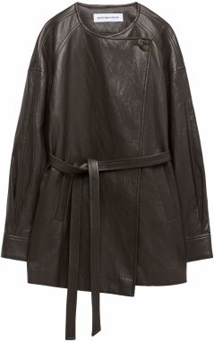 Adolfo Dominguez Prechodná bunda  tmavohnedá