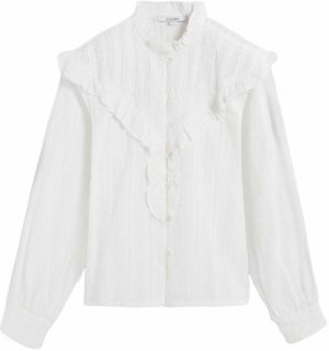 Scalpers Blúzka  šedobiela