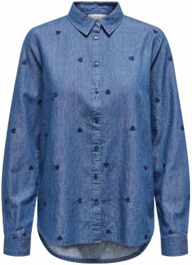 JDY Blúzka 'JDYLOVE'  modrá denim