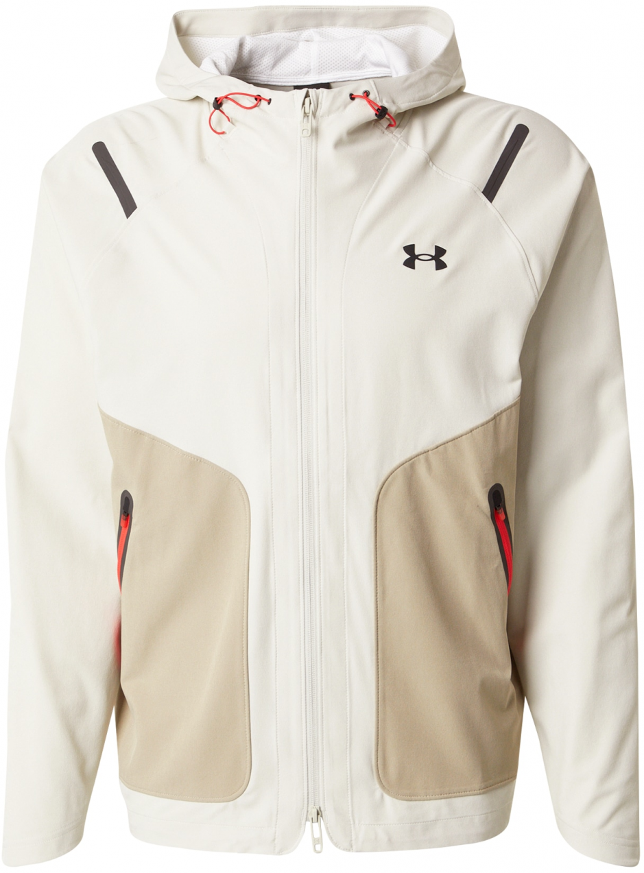 UNDER ARMOUR Funkčná bunda 'Unstoppable'  farba ťavej srsti / čierna / biela