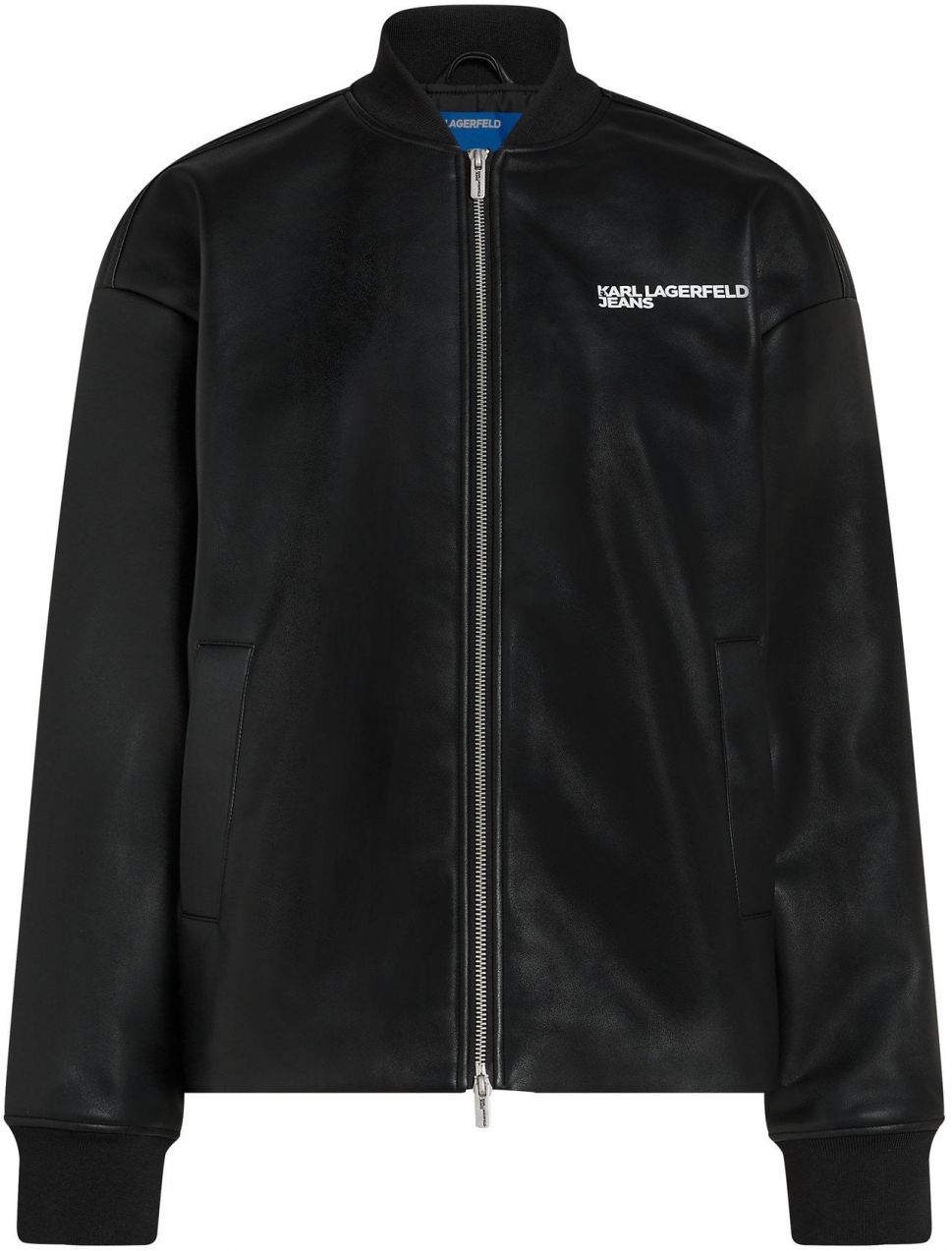 KARL LAGERFELD JEANS Prechodná bunda  čierna / biela