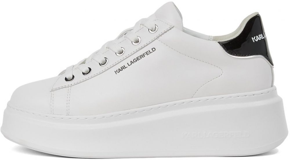 Karl Lagerfeld Nízke tenisky  čierna / biela
