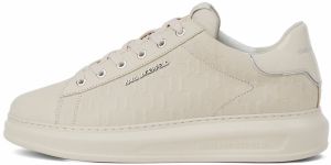 Karl Lagerfeld Nízke tenisky 'Monogram Kapri'  prírodná biela