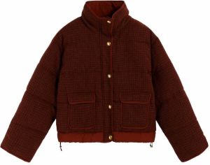 Scalpers Prechodná bunda  hrdzavo červená / čerešňová