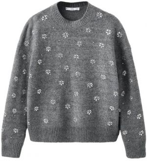 MANGO Sveter 'Brillo'  tmavosivá