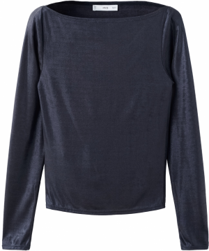 MANGO Tričko 'XLALO'  námornícka modrá