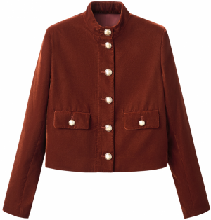 MANGO Prechodná bunda 'CLAUDI'  gaštanová