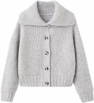 MANGO Kardigán 'ESTI'  svetlosivá