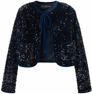 MANGO Prechodná bunda 'XTURNER'  námornícka modrá / strieborná