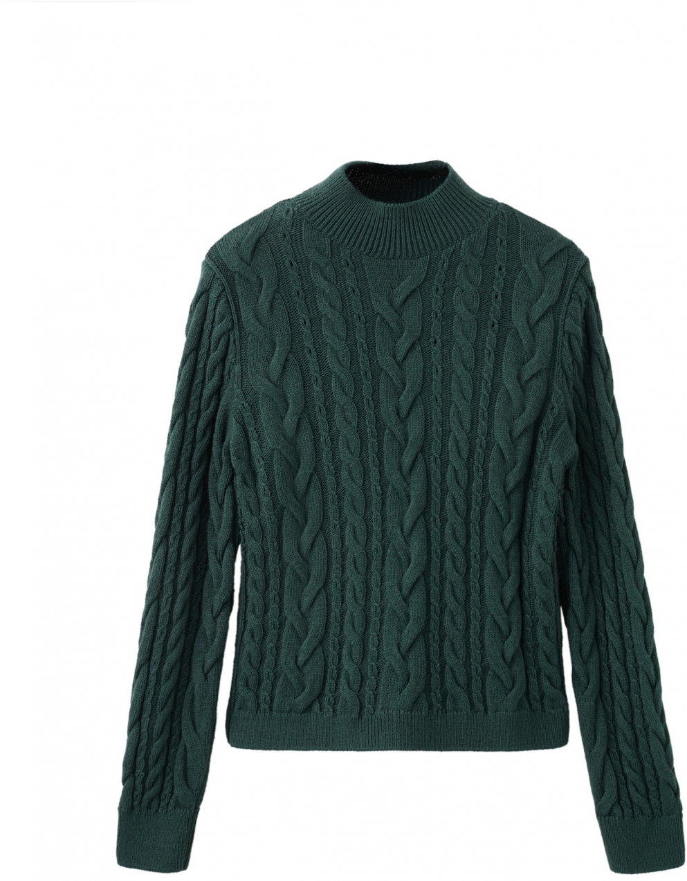 MANGO Sveter 'TRENZON'  tmavozelená