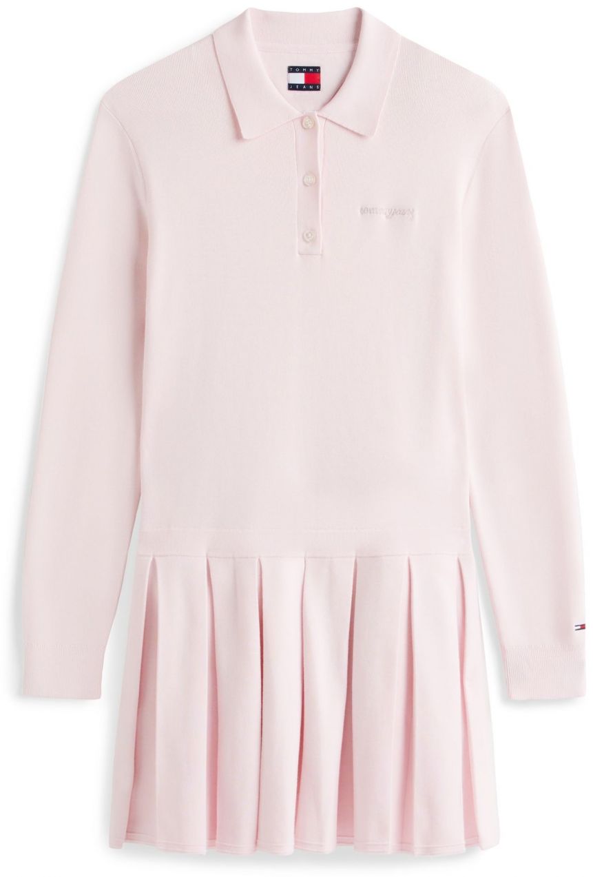 Tommy Jeans Pletené šaty  ružová