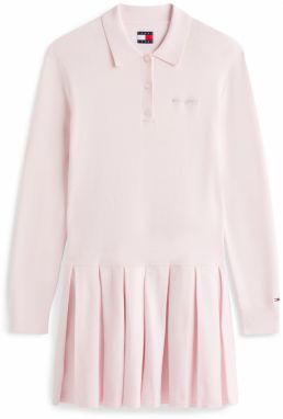Tommy Jeans Pletené šaty  ružová