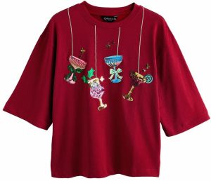 Next Tričko  modrá / zlatá / zelená / tmavočervená