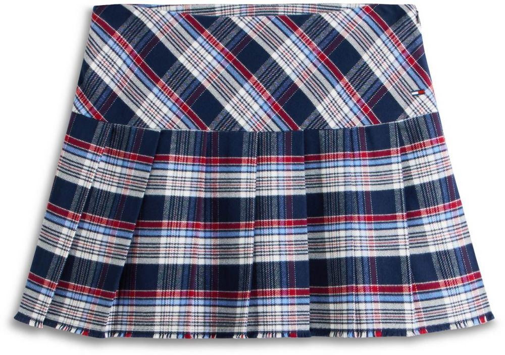 Tommy Jeans Sukňa  modrá / námornícka modrá / červená / biela