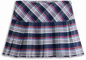 Tommy Jeans Sukňa  modrá / námornícka modrá / červená / biela